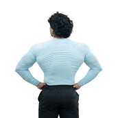 4 - Athflex Men's Full Sleeve Ace Compression T-Shirt,  Small  Powder Blue 