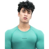 5 - Athflex Men's Full Sleeve Ace Compression T-Shirt, Small Sea Green