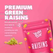 3 - Yogabar Seedless Green Raisins,  500 g  Natural 