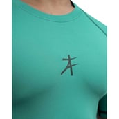 7 - Athflex Men's Muscle Fit Half Sleeve Textured Compression T-Shirt, XL Bayside Green