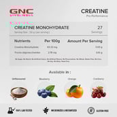 2 - GNC Pro Performance Pure Micronized Creatine Monohydrate,  Cranberry  0.22 lb 