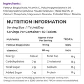 3 - NATURALTEIN Iron Bisglycinate + Vitamin C for Male,  60 tablet(s) 