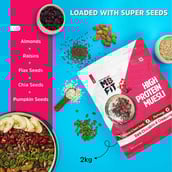 3 - MuscleBlaze High Protein Muesli OP,  4.4 lb  Dark Chocolate & Cranberry 