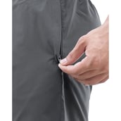 7 - Athflex Men's Regular fit Knee Length Velocity Slit Shorts,  Small  Grey 