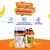 2 - Supermilk Gritzo Protein & Nutrition Drink Mix 8-12 Yrs, 400 g Mango Delight
