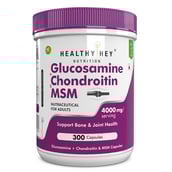 1 - HealthyHey Nutrition Glucosamine Chondroitin and MSM,  300 capsules 