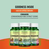 5 - Morpheme Remedies Cinnamon (500 mg),  60 veggie capsule(s) 