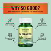 3 - Morpheme Remedies Safed Musli (500 mg),  60 veggie capsule(s) 