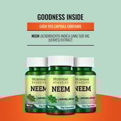 3 - Morpheme Remedies Neem (500 mg),  60 veggie capsule(s) 