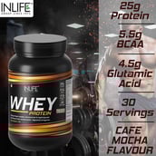 6 - INLIFE Whey Protein Powder,  2.2 lb  Cafe Mocha 