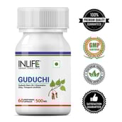 5 - INLIFE Guduchi Giloy Tinospora Cordifolia Stem Extract for Immune Support (500 mg),  60 capsules 