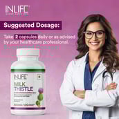 6 - INLIFE Milk Thistle (800mg),  120 veggie capsule(s) 