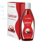 Front - NutroActive Lipolyzer Fat Burning Oil,  275 ml  for Target Area Inch Loss 