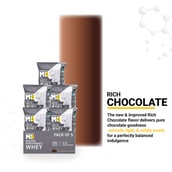 3 - MuscleBlaze Biozyme Performance Whey,  0.4 lb  Rich Chocolate Travel Pack (5x36g) sachets 