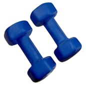3 - SportSoul Vinyl Dumbbell,  Royal Blue  5 kg 