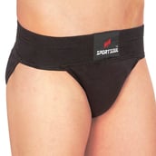 2 - SportSoul Cotton Gym & Cricket Supporter, Medium Black