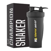 1 - MuscleBlaze Champion Shaker, Black 650 ml