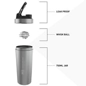 2 - MuscleBlaze Stainless Steel Shaker,  Silver  750 ml