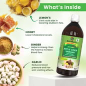 2 - Dr. Patkar's Apple Cider Vinegar,  0.5 L  Garlic, Ginger, Lemon & Honey 