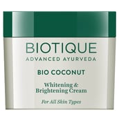 1 - Biotique Bio Coconut Whitening & Brightening Cream,  50 g  Fairness 