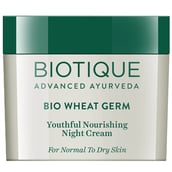 1 - Biotique Bio Wheat Germ Youthful Nourishing Night Cream,  50 g  from Normal to Dry Skin 