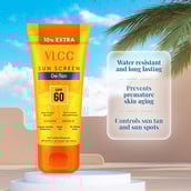 4 - VLCC Water Resistant Sunscreen Gel Creme,  100 g  Olive Oil & Carrot Extracts 