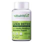 1 - Health Veda Organics Lung Detox with Vitamin C & Grape Seed Extract,  60 capsules 