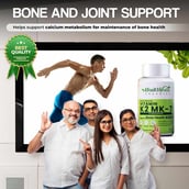 3 - Health Veda Organics Vitamin K2 MK-7,  Unflavoured  120 capsules 