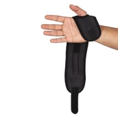 2 - SportSoul Wrist Support with Thumb Wrap Pack of 2,  Black  Free Size 