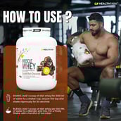 4 - Healthfarm Muscle Whey,  4.4 lb  Double Rich Chocolate 