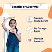 4 - Gritzo Supermilk Personalized Protein & Nutrition Drink 8-12yrs Girls Height + OP, 400 g Double Chocolate
