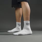 8 - MuscleBlaze Rep/Set Socks Combo,  White-(5 Pack)  Ankle Length 
