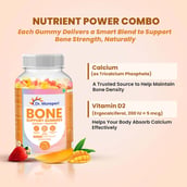 3 - Dr. Morepen Bone Support with Calcium & Vitamin D, 60 gummies Strawberry & Mango