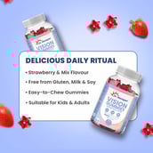 4 - Dr. Morepen Vision Gummies with Lutein Strawberry Mix Flavour,  60 gummies 