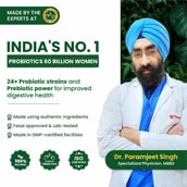 9 - Vlado's Himalayan Organics Probiotics 60 Billion CFU + 170mg Prebiotics,  60 veggie capsule(s)  Unflavoured (for Women) 