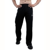 1 - Athflex Men's Straight Fit Classic Workout Pants, Black Large