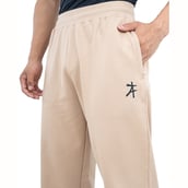 6 - Athflex Men's Straight Fit Classic Workout Pants,  Cream  Small 