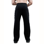 4 - Athflex Men's Straight Fit Classic Workout Pants, Black Large
