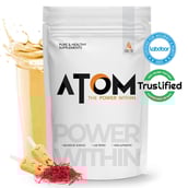 1 - AS-IT-IS Nutrition ATOM Whey Protein with Enzymes, 4.4 lb Kesar Kulfi