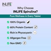 9 - INLIFE Spirulina 2000mg,  120 tablet(s) 