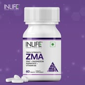 13 - INLIFE ZMA (Zinc Magnesium Aspartate & Vitamin B6),  60 tablet(s)  Unflavoured 