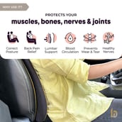 2 - betterhood Car Backrest Cushion, Black for Back Support