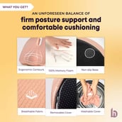 3 - betterhood Coccyx Seat Cushion,  Peach  for Chair 