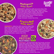 3 - Scoopeat Millet Muesli Combo,  3 Piece(s)/Pack  Multigrain, High Protein, Fruit & Nut 