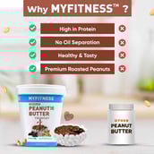 2 - Myfitness Chocolate Peanut Butter,  510 g  Crunchy 