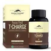 1 - Rasayanam T-Charge 500mg 3-in-1 Testosterone Supplement for Men,  60 capsules  Unflavoured 