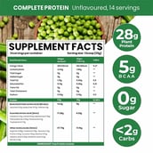 2 - Vlado's Himalayan Organics Organic Protein with Pea,  1.1 lb  Unflavoured 