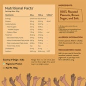 5 - Nutrabay Foods Original Peanut Butter, 750 g Crunchy