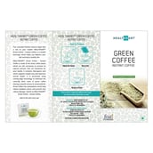 leaflet - HealthKart Instant Green Coffee,  20 sachets/pack  Ginger Honey 
