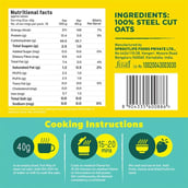 2 - Yogabar 100% Steel Cut Oats,  750 g  Unflavoured 